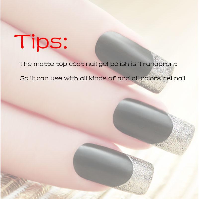 УФ-гель польский Soak Off Matte Top Coat Rubber Top
