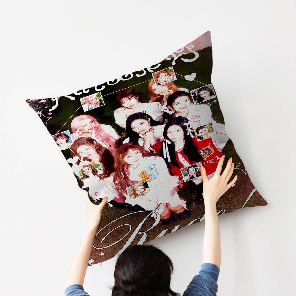 H2H H-Heart2Heart Kpop Style Pillow Anime Pillow Sofa Bed Head Pillow Cover Cushion Cover 45X45 Cm Fashion