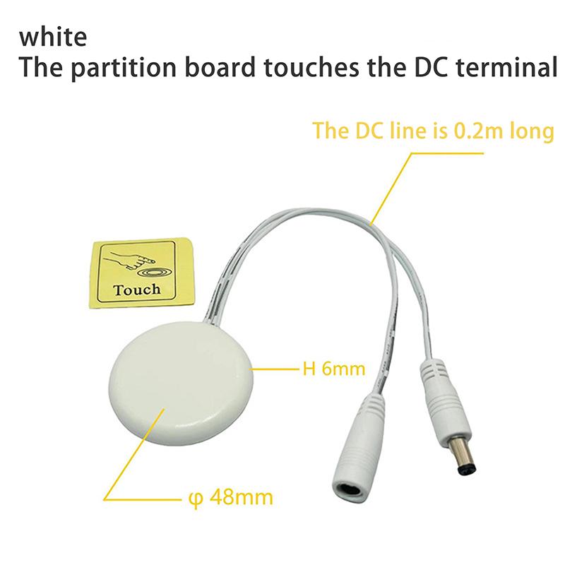 Penetrable Wood Panel Wireless Touch Sensor Led Light Switch 5A Dc 12-24V 60/120W Hand Sweep Control Dimmable Touch Dimmer