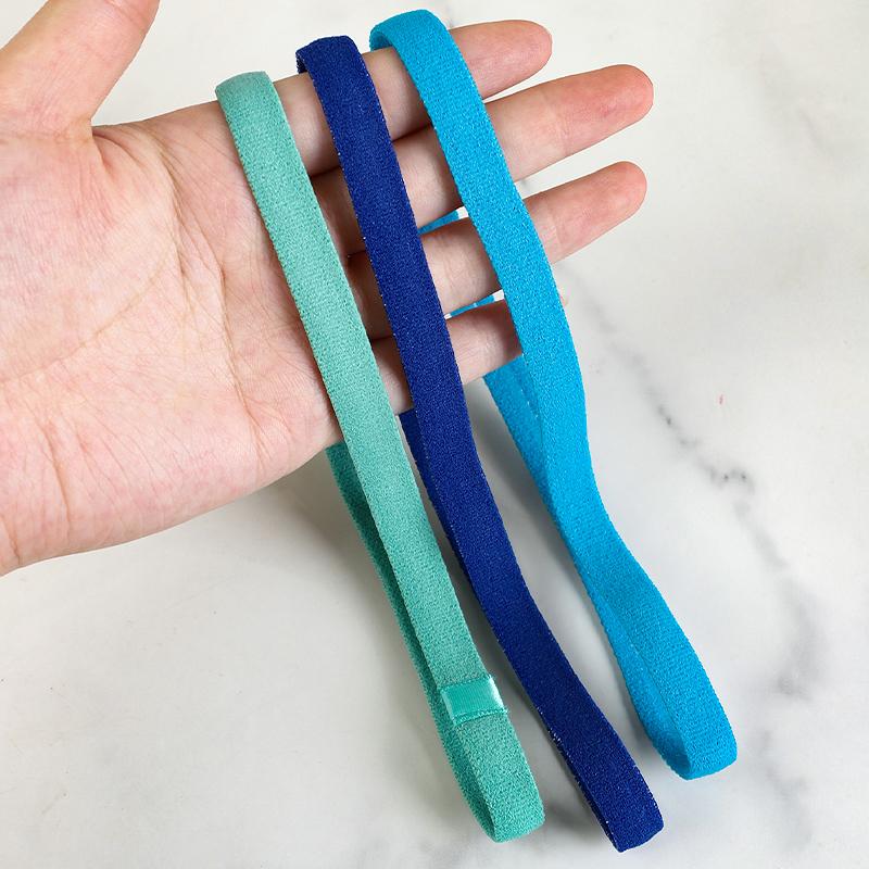 Новые конфетные цвета женские и мужские повязки для йоги спортивные повязки на голову нескользящие беговые эластичные резиновые повязки на голову аксессуары для волос