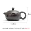 Hand-made Changes Color Purple Clay Teapot Dragons Phoenixs Pattern Tea Infuser  Living Room