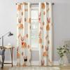 Cartoon Corgi Paws And Bones Window Curtains For Living Room Luxury Bedroom Decor Drapes Kitchen Window Treatments Curtains