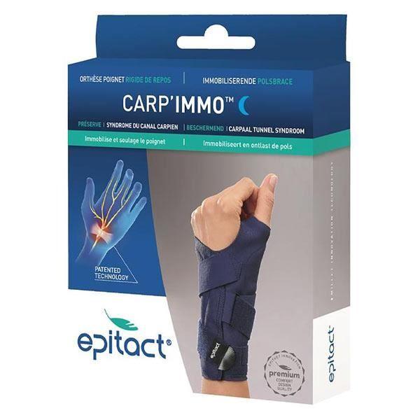 Epitact Carp' Immo Orthèse Rigide de Repos Canal Carpien Gauche Taille M