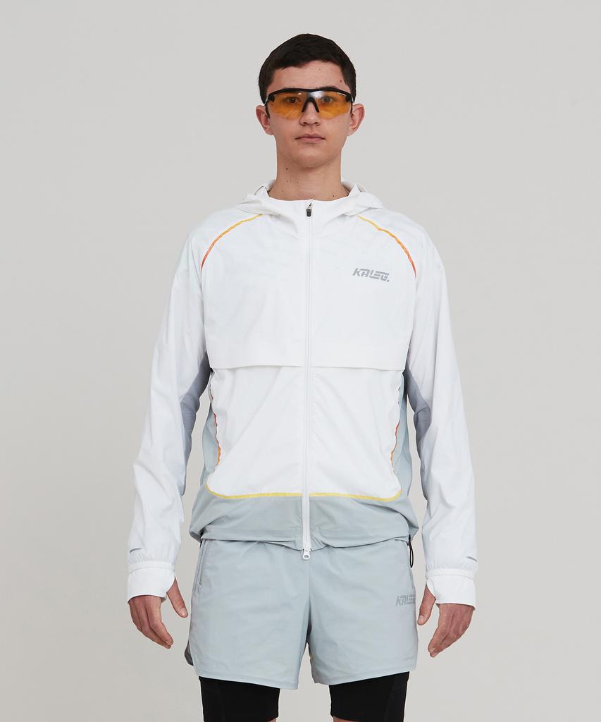Kaleg Mens 360° Vent Wind Jacket_White