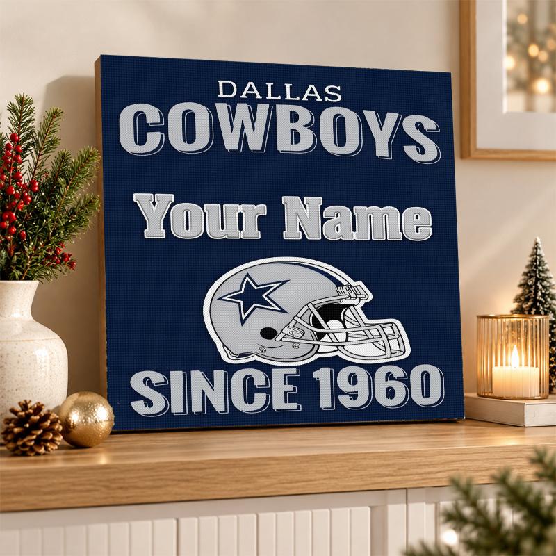 Dallas Cowboys Custom Name Text 5D Diamond Painting Kit DIY Full Drill Diamond Art Decoration