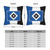 HSV Немецкий Футбольный Клуб Квадратная Наволочка Гамбургеры SV Бундеслига Чехол для Подушки Молния Декоративная Наволочка для Дивана 45x45см