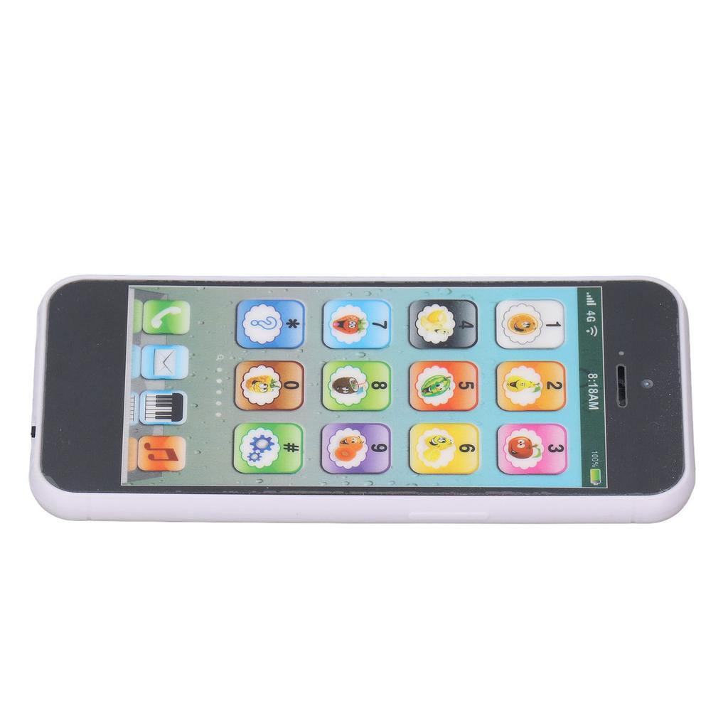 Телефон Обучающая Машина Перезаряжаемая Ранняя Образовательная Моделирующая USB Обучающая Игровая Сотовый Телефон Черный