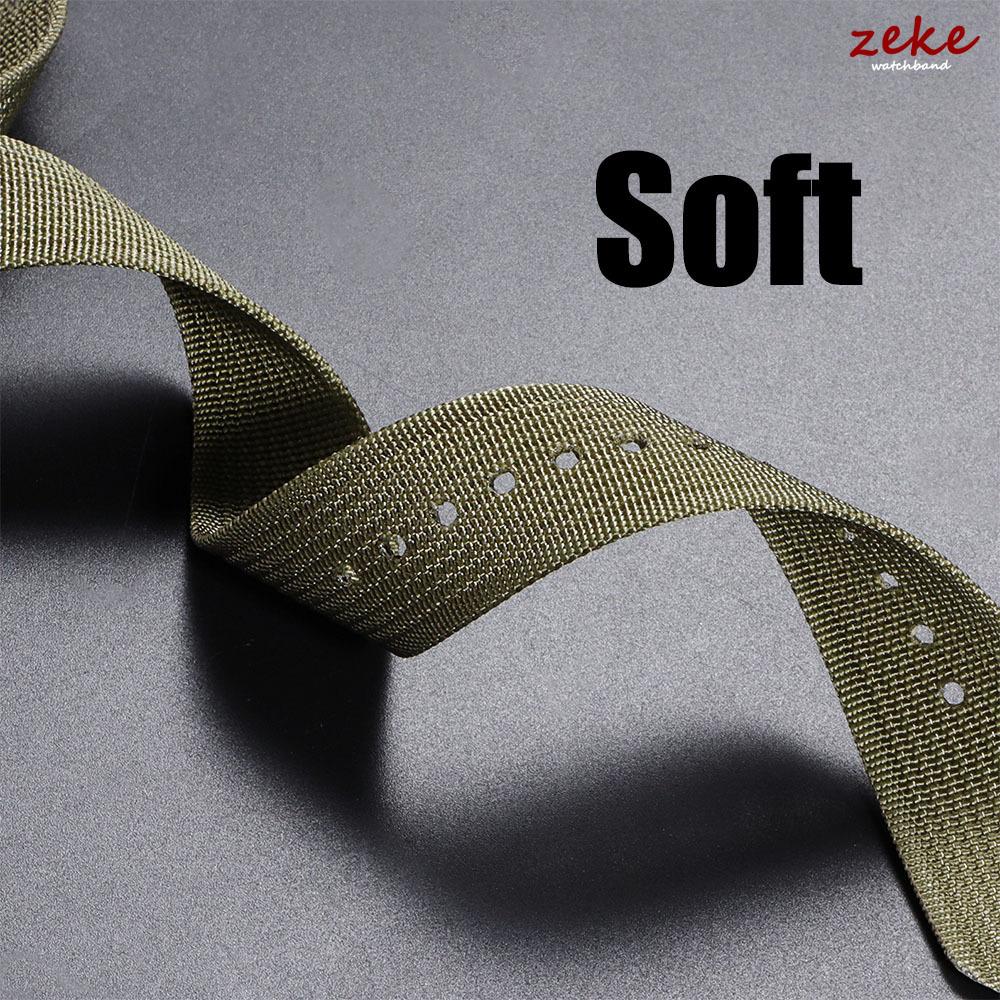 Premium Nylon Watch Band Ribbed Strap 18mm 20mm 22mm 24mm Military Ballistic Fabric Replacement Watchband Army Green Black Belts