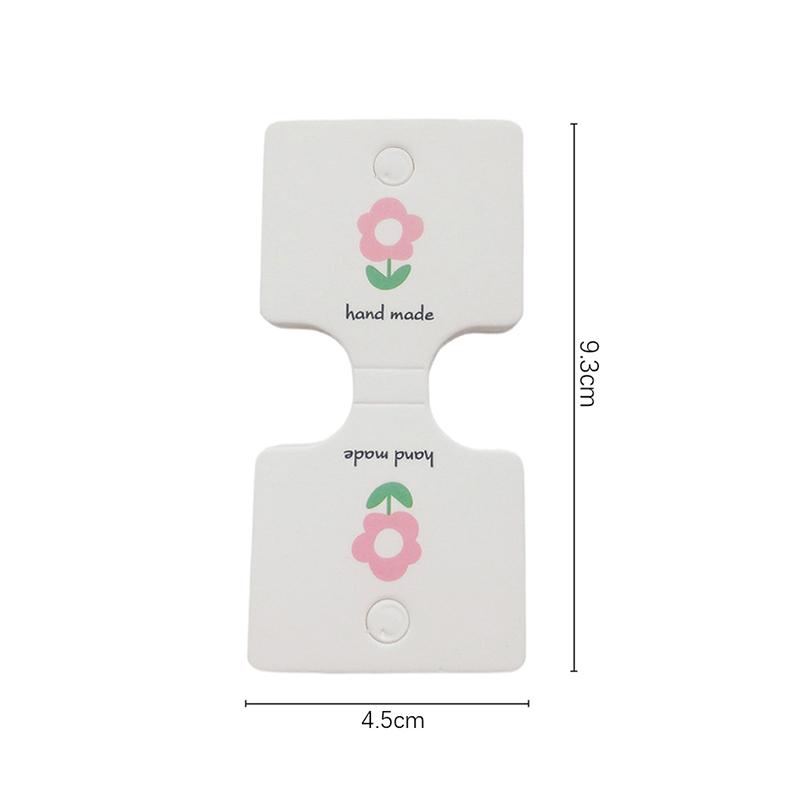 50 шт. уникальные мультяшные цветочные дисплеи картонные аксессуары для волос сложенные упаковочные карты аксессуары розничные ценники дисплейные карты