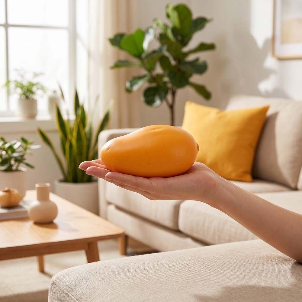 Fast Rebound Mango Squeeze Model Super Soft Simulation Fruit Pinch Mango Squishy Toy Classroom
