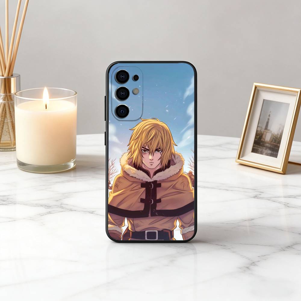 V-Vinland S-Saga T-Thorfinn-VST Чехол для телефона Черный Силикон Мягкий Для Samsung S25,S24,S21,S22,S23,S30,Ultra,S20,Plus,Fe,Lite