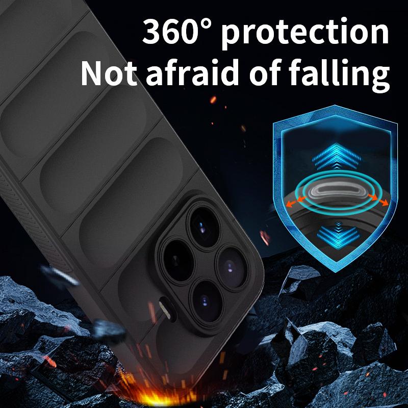 KEYSION Прочный противоударный матовый чехол для телефона Xiaomi 17T Pro 5G Противоскользящая мягкая силиконовая задняя крышка для телефона Xiaomi 17T 5G