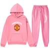 Унисекс толстовка с длинным рукавом и круглым вырезом Manchester United Red Devils, осенне-зимняя, с плюшевой подкладкой