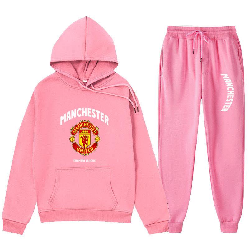 Унисекс толстовка с длинным рукавом и круглым вырезом Manchester United Red Devils, осенне-зимняя, с плюшевой подкладкой