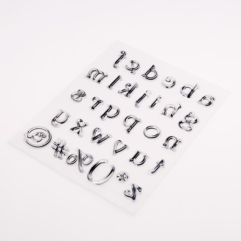 Прозрачные силиконовые прозрачные штампы с буквами алфавита ABC для печати, сделай сам, скрапбукинг, альбом, декор для карт, слово Capital