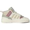 Adidas Originals Post Up Leather Slip Resistant Lightweight Mid Top Sneakers Women Sneakers Light-Gray Purple ID4085