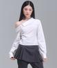 ZEROPLANET Amy Asymmetrical Off-Shoulder Shirt [White]