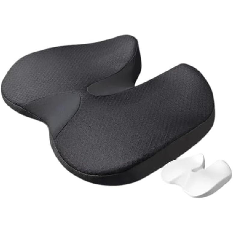 Подушка на сиденье – Нескользящая ортопедическая подушка из пены с эффектом памяти для копчика, при ишиасе и болях в спине, Удобная большая подушка для офисного кресла, автомобиля, дома,