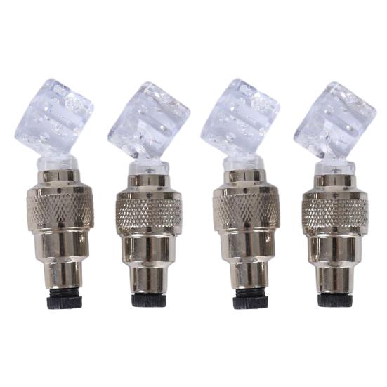 2/4 шт. Велосипедный вентиль для шины Свет Умный датчик Светодиодный фонарь на колесо велосипеда Ночная езда Цветной Декоративная лампа для вентиля дорожного или горного велосипеда Велосипедные аксессуары