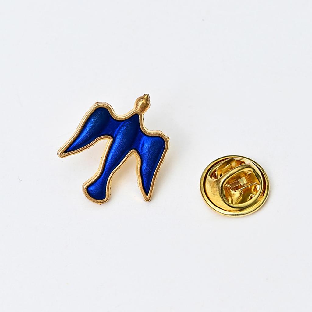 Pack of 10 Multifuntional Doves Brooch Small Doves Brooch Alloy Texture Fashion Lapel Pin for Parties and Casual Wear