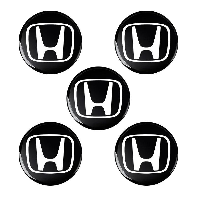 Для автомобиля Honda Товары 14 мм Наклейки на брелок автомобиля Эмблема Аксессуары Для Honda Civic Accord Crider City CRV HRV Inspire Fit Odyss