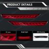 For Subaru Forester 2008-2018 2pcs Car Rear Bumper Reflector Brake Tail Lights LED Sequential Turn Signal Rear Fog Lights Parts