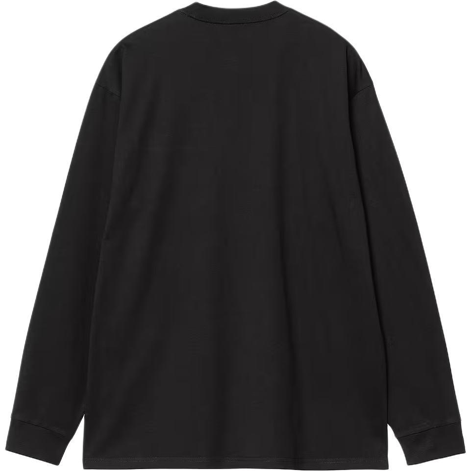 Carhartt WIP Pocket Heart Long Sleeve T-Shirt 'Black' Men's I035300-00E-XX