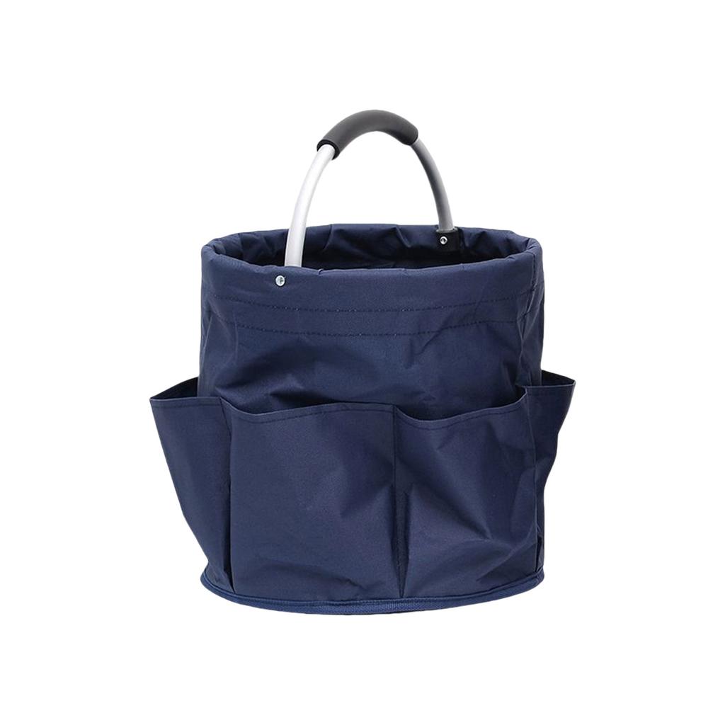 Picnic Basket Collapsible Organizer Bag with Exterior Pocket EVA Handle Splashproof Basket Large Capacity Storage Basket