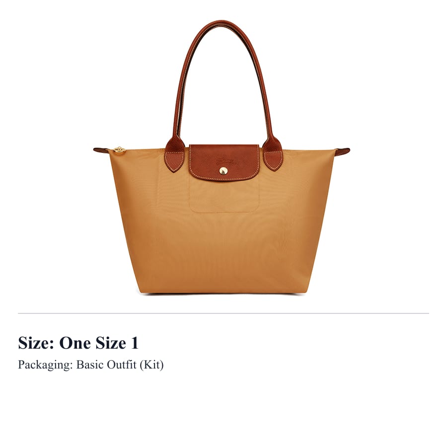 Longchamp Сумка-тоут Le Pliage из переработанного полиамида с холщовой отделкой, Сумка для покупок, Сумка, Сумка через плечо Женская Песочный 2605089P86
