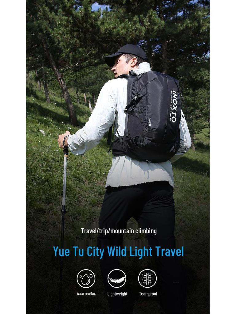 INOXTO Eagle 30L Outdoor Backpack – Large Capacity Hiking, Mountaineering & Camping Bag with Hydration Features