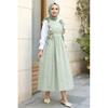 Frilly Laced Hijab Dress Casual Confort Gilet