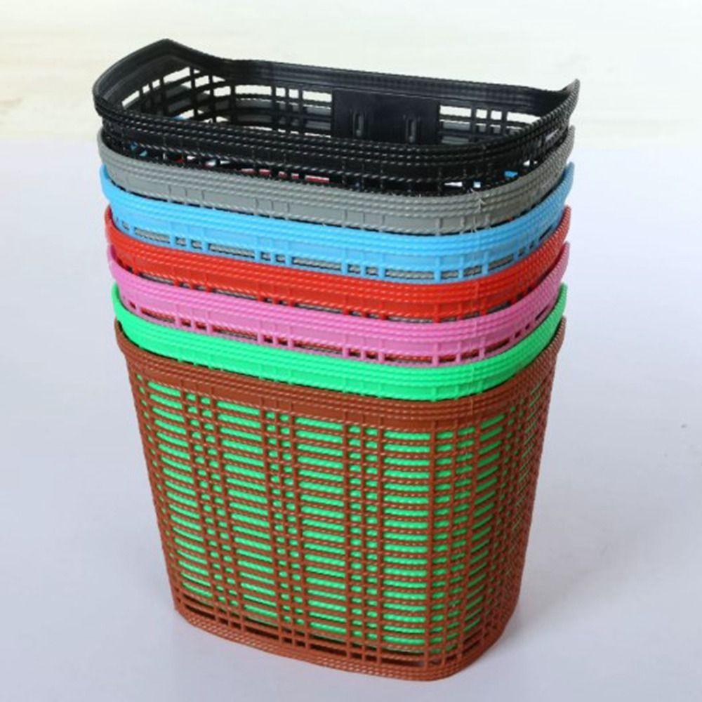 Полая велосипедная сумка для хранения Пластиковая студенческая передняя корзина Задние велосипедные аксессуары