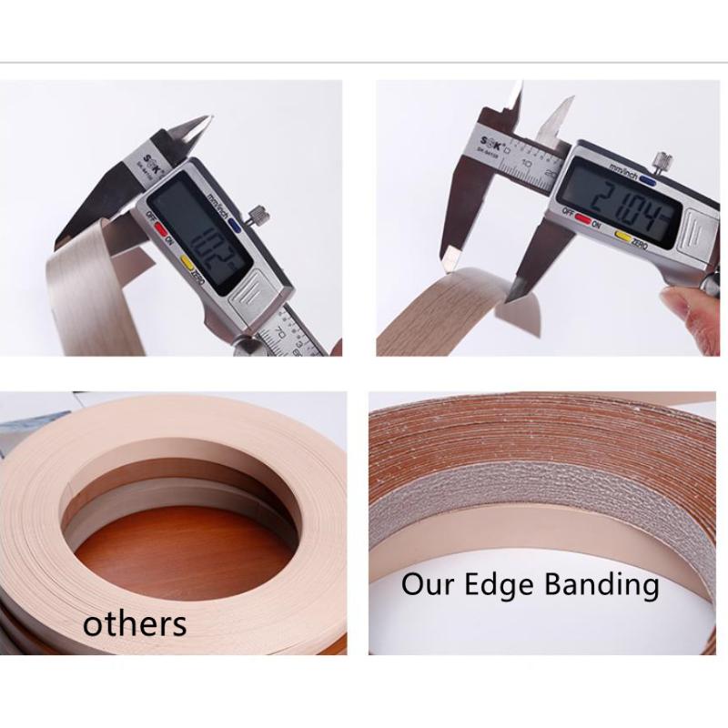 2CM Width Decorative PVC Edge Strip Banding Adhesive Furniture Cabinet Wood Surface Table Edging Tape