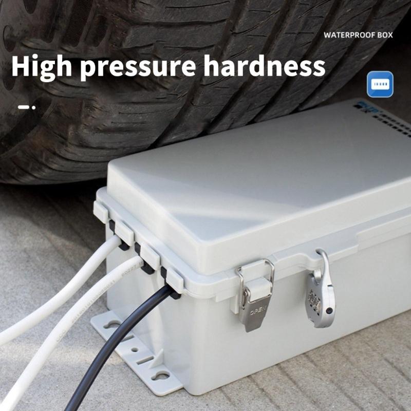 Electrical Enclosure Plastic Outdoor Electrical Connection Box Waterproof Power Box Indoor Wire Shell Easy to Install