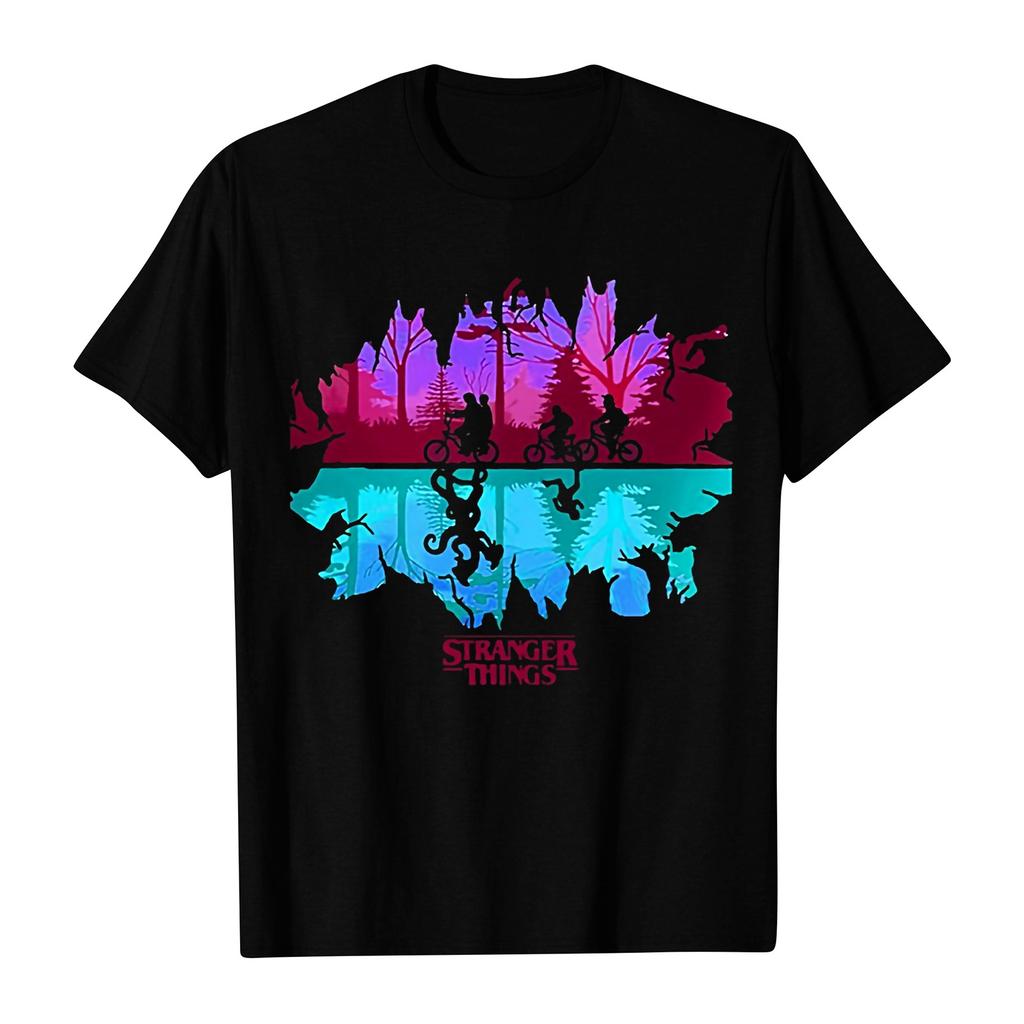 Женская и мужская унисекс модная футболка с принтом, круглым вырезом и коротким рукавом, пуловер