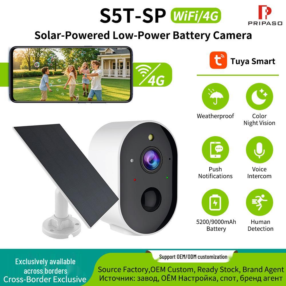 Solar-Powered HD Wireless Smart Camera with Two-Way Talk