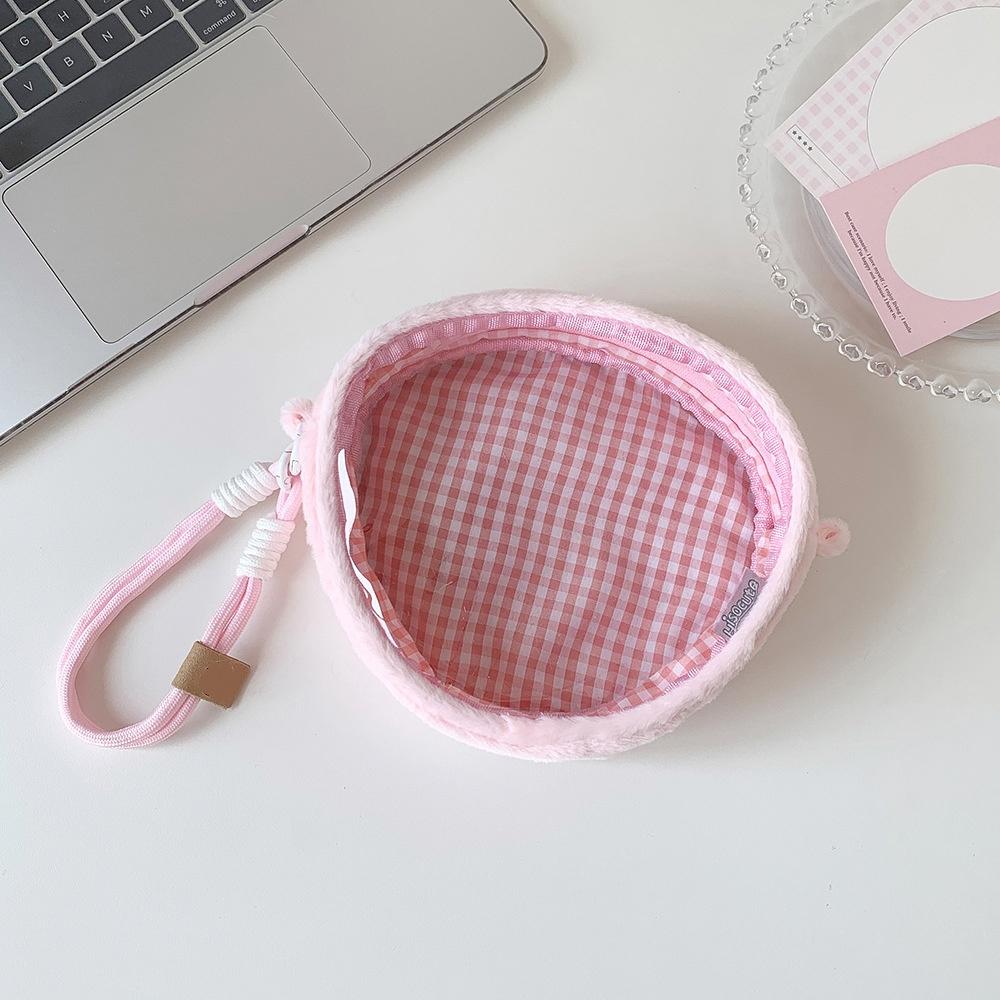 Fruit Shaped Storage Organizer Transparent Transparent Pvc Bag Plush Doll Storage Bag Convenient Cartoon Ita Bag For Children'S