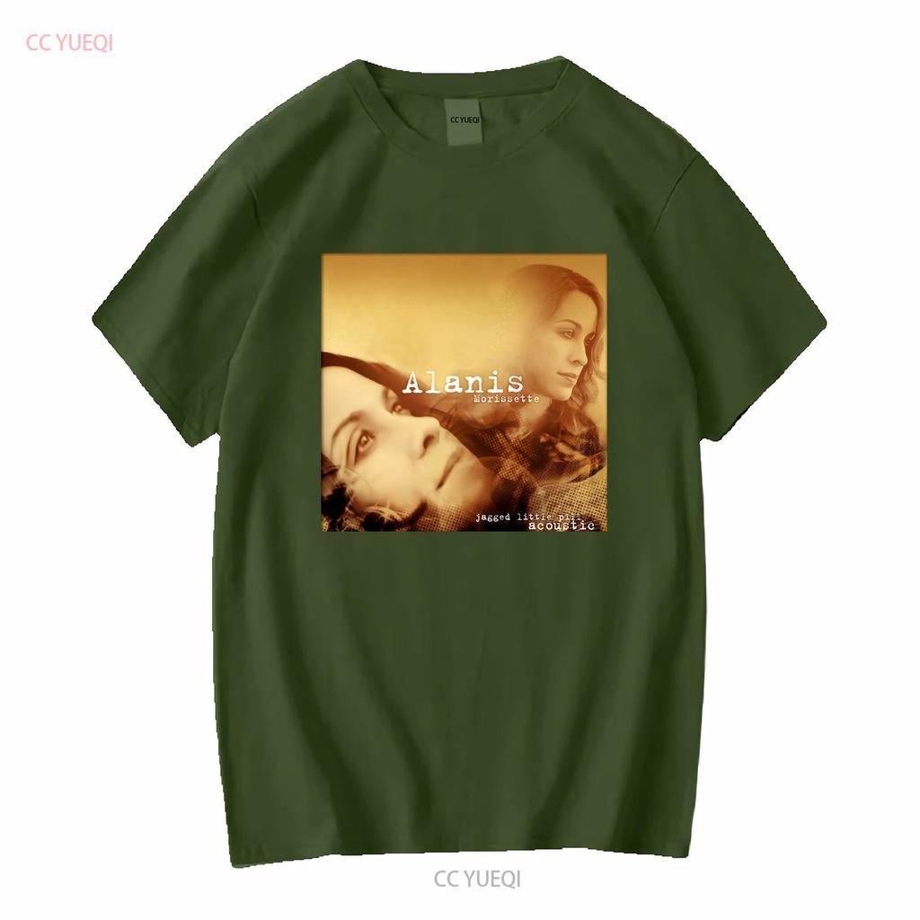 Alanis Morissette T Shirt Father day gift new best Dad vintage Washed Casual Stretched Slightly homme Breathable Stylish