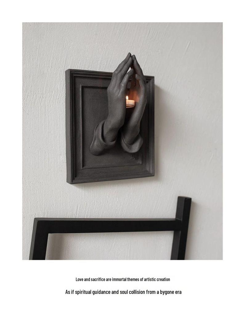 Бестселлер 2025: Подсвечник для ароматерапии 'Молящиеся руки' ручной работы и подвесное украшение 3D-фигурка