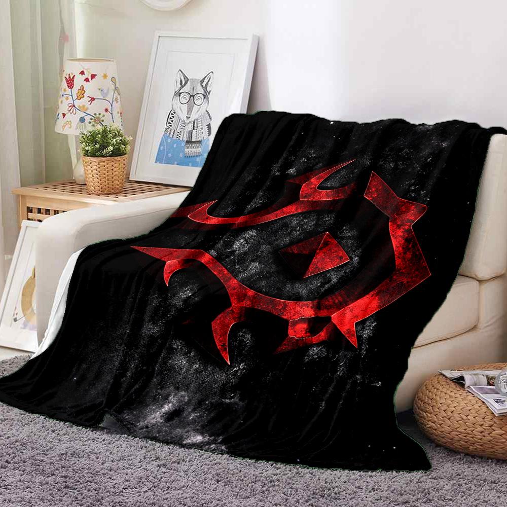 Dark Symbol Flannel Blanket Throw Blanket Soft Warm Sofa Bed Camping home Decor Unique Christmas Gift C92669
