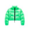 Женская укороченная куртка Nuptse Хлорофиллово-зеленая NF0A5GGE-8YK