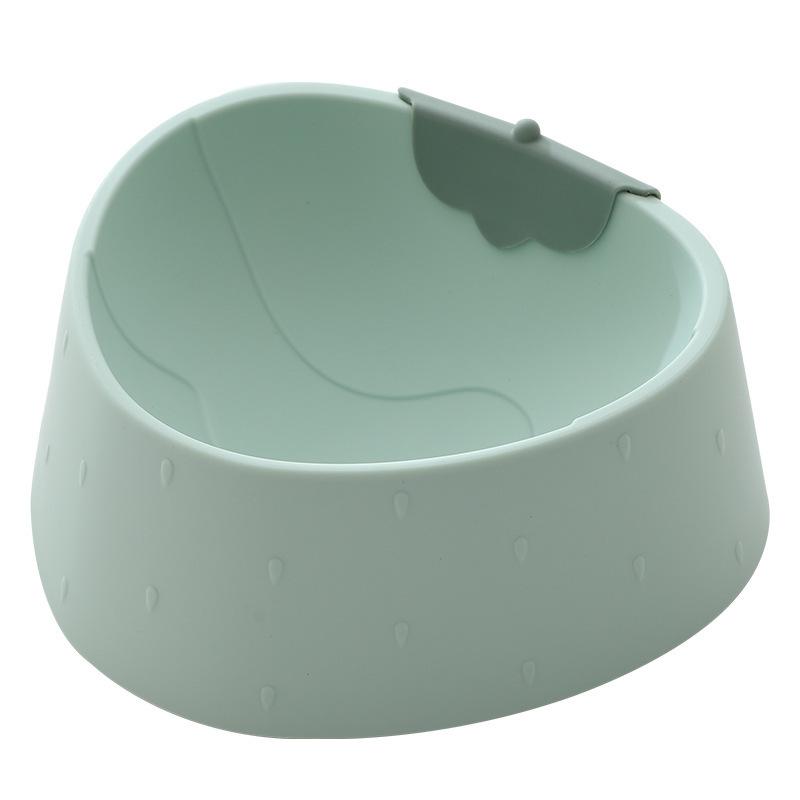 Пластиковая миска для домашних животных с рисунком ананаса и клубники, миска для домашних животных с защитой от ветра и столкновений, миска для кошек, большая емкость для собак