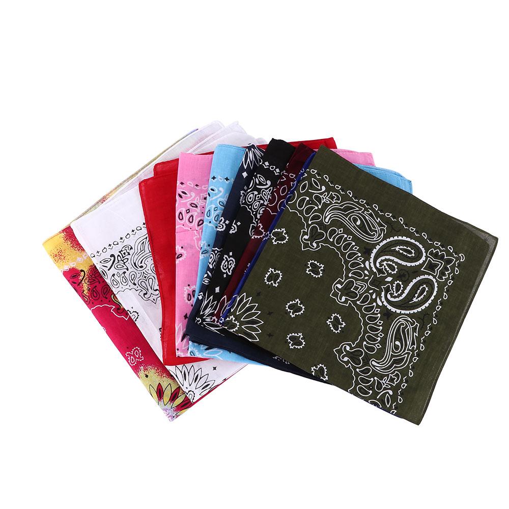 55cm*55cm Women Hip Hop Head Wrap Paisley Neck Wrist Band Scarves Handkerchief Square Scarf Bandana