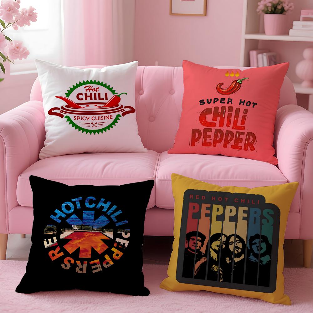 Rock Red Hot Chili Peppers Cushion Cover Cushion Cover Set 4Pcs 50X50 45X45 40X40 Pillowcase Decorative Sofa Home Decor