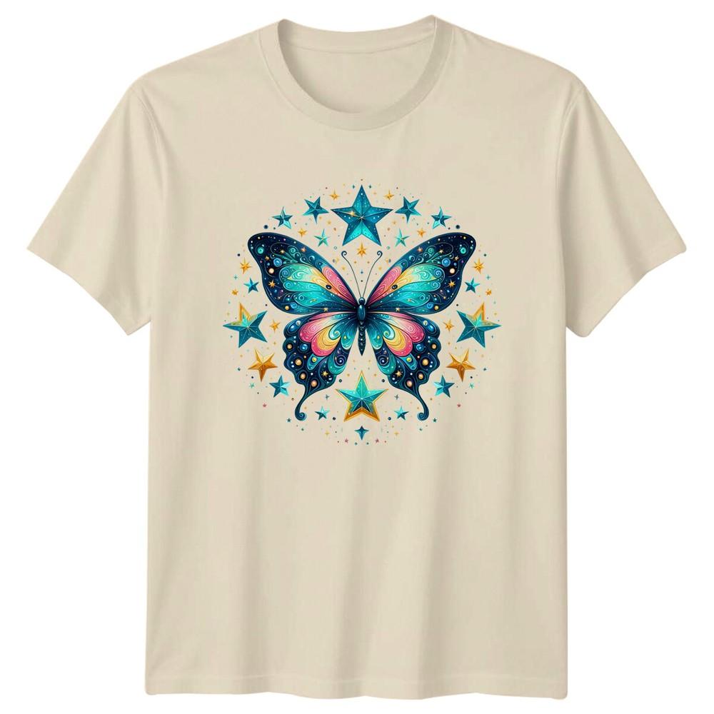 Celestial Butterfly Starry TShirt Magic Graphic Tee