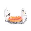 Cartoon Halloween Candle Holder Vintage Desktop Ornament Cute Pumpkin Candelabra  Table Centerpiece