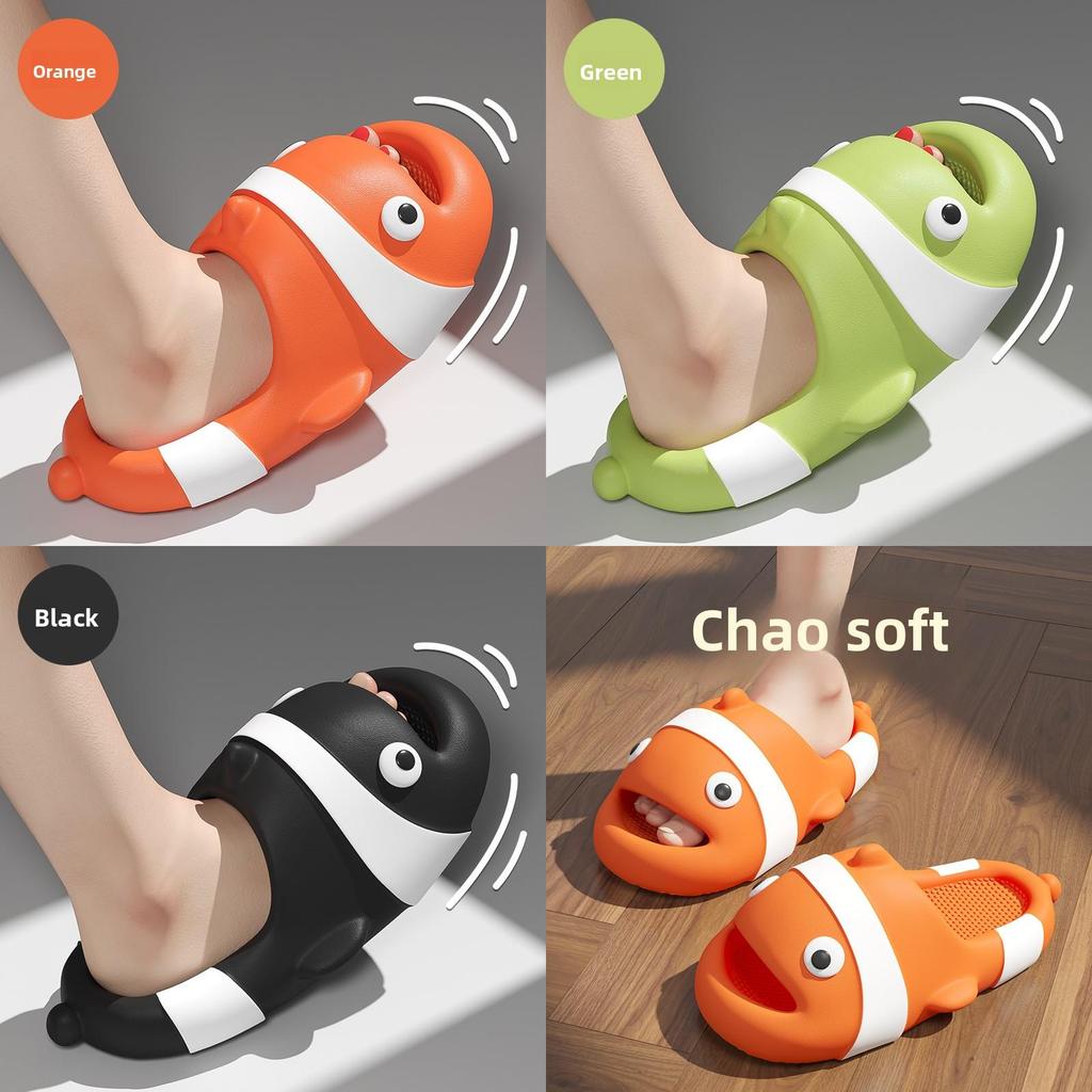 Small Clownfish Slippers For Women Men Eva Antislip Breathable Summer Indoor Outdoor Comfort