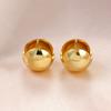 Stainless Steel Gold Silver Color Ball Round Simple Hight Quality Luxury Earrings For Women Famous Party Jewelry