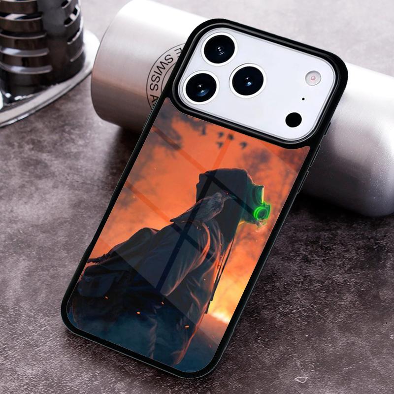 Skull Gas Mask Phone Case For iPhone 17,16e,15,14,13,12,11,Mini,Pro,MAX soft Silicone Cover