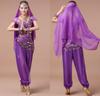 Wemitas Halloween Cosplay Belly Dance Costume Set, Aladdin and Jasmine Costume (Purple)